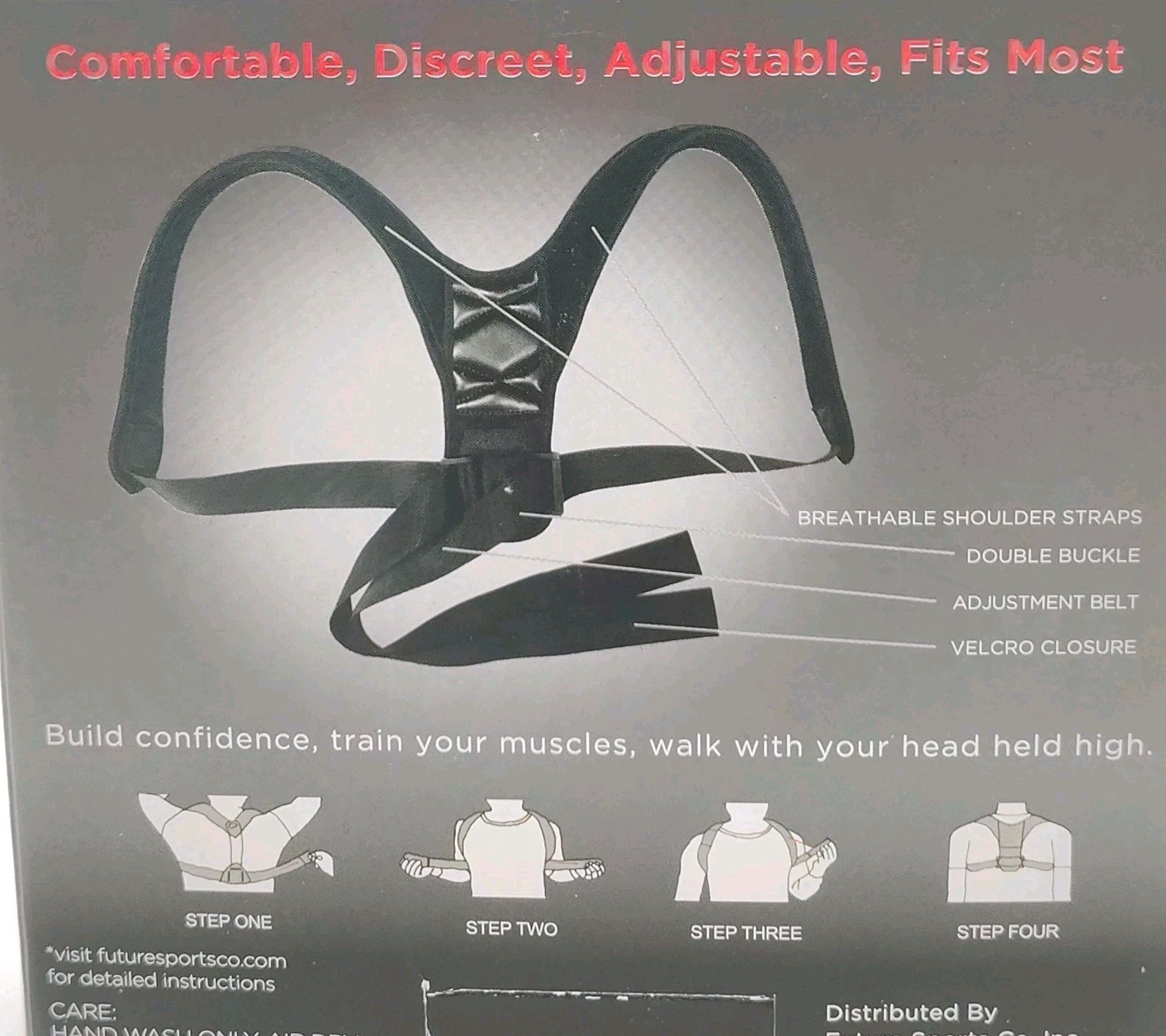 Posture Corrector Upper Back Chest Brace Adjustable Adult Back Support