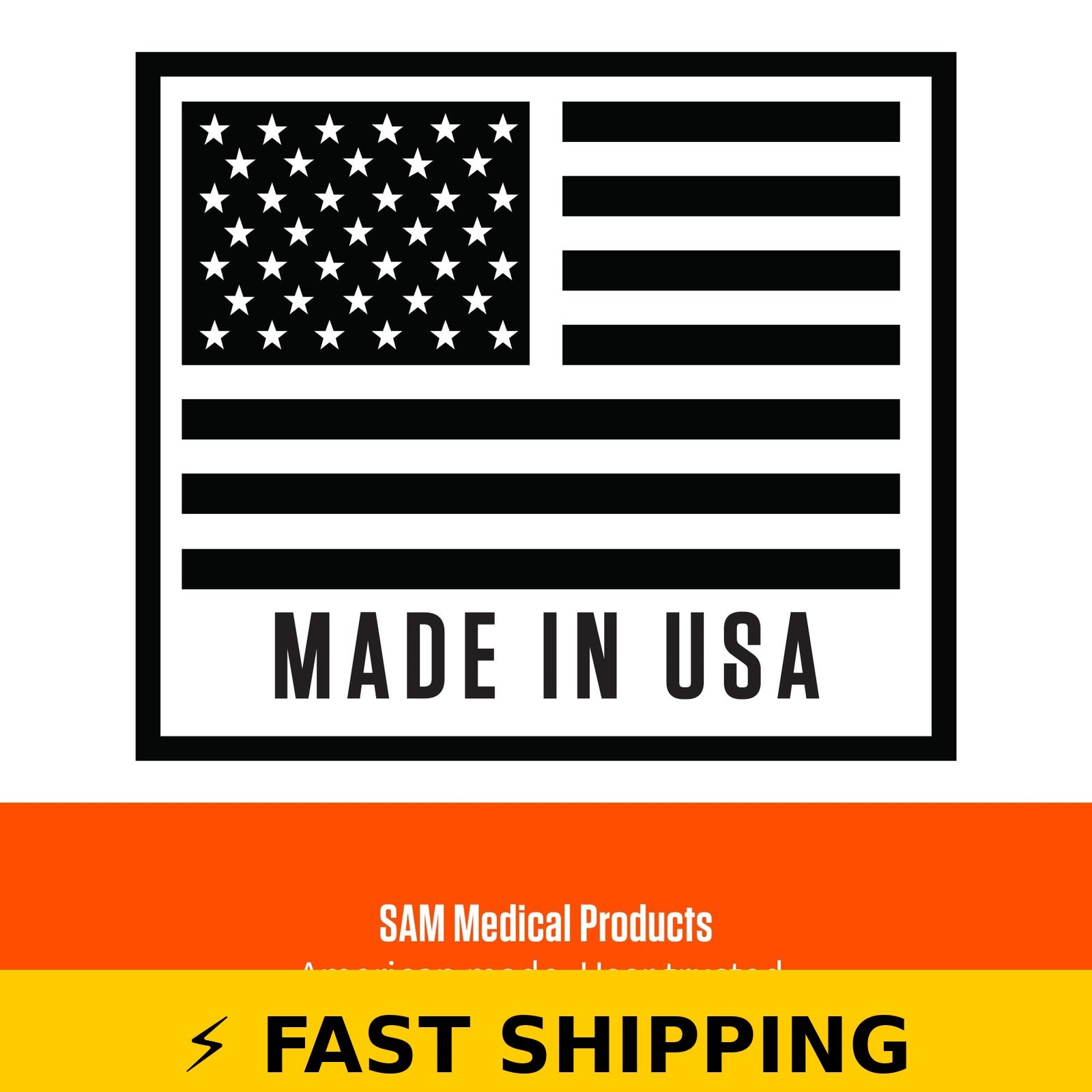 SAM Splint 36″ – Orange & Blue Moldable First Aid Stabilizer