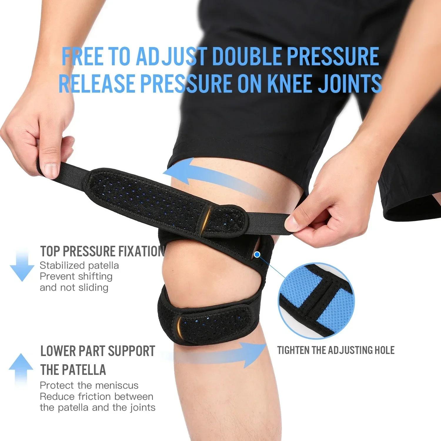 1PCS Patellar Tendon Support Strap Knee Braces For Men And Women Knee Pain