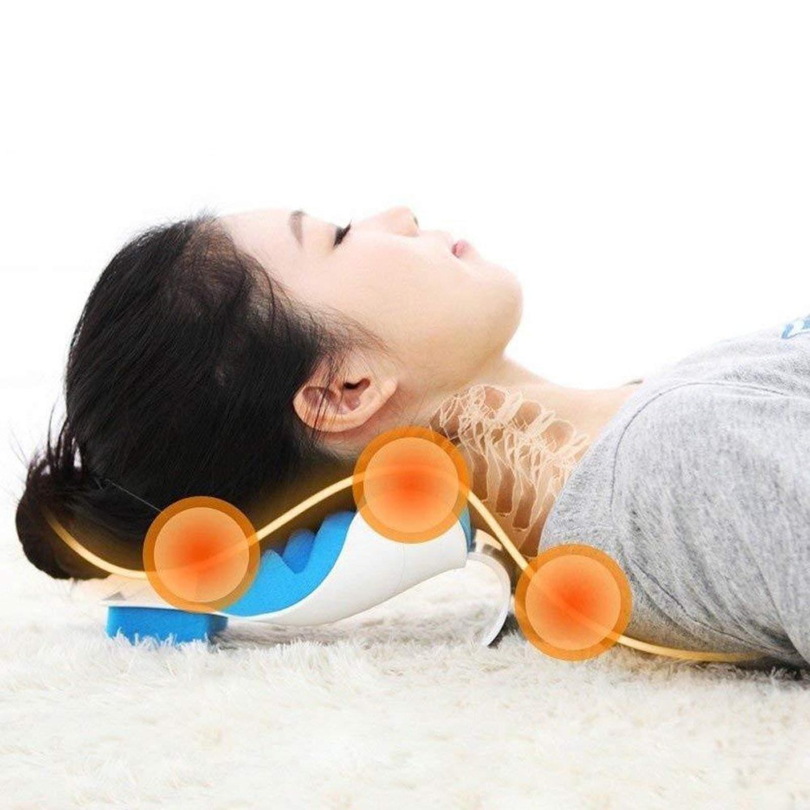 Relief Neck Shoulder Muscle Relaxer Pain Cervical Spine Alignment Pillow Massage