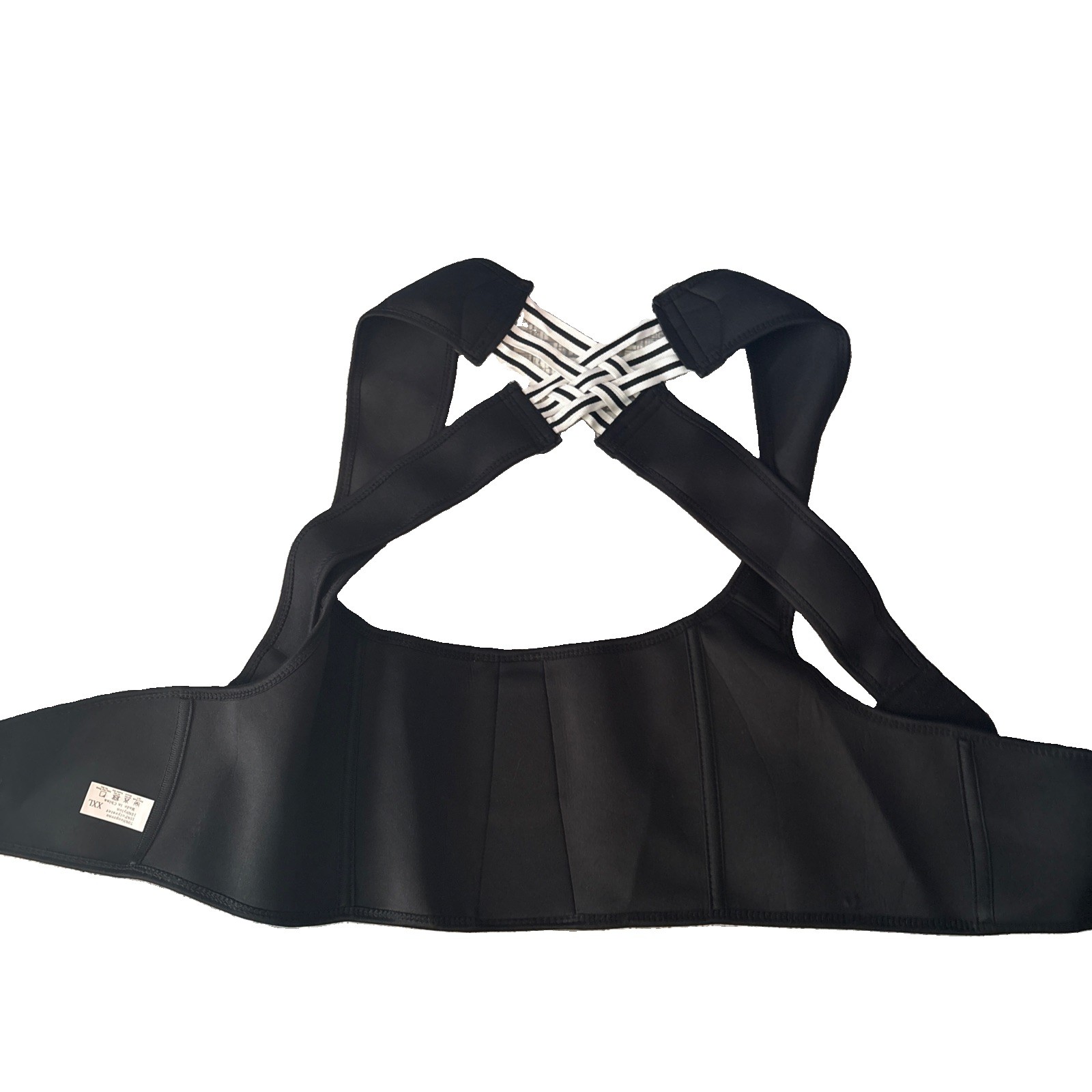 Black Neoprene Adjustable Posture Corrector Back Shoulder Support Adult