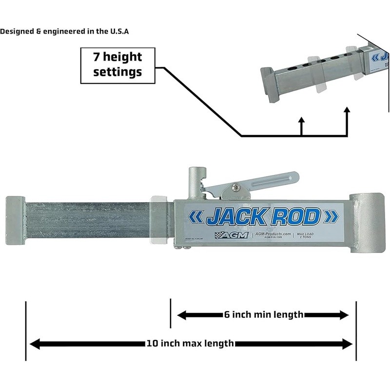 Lightweight Vehicle Stabilizer Adjustable Support Tire Changes Garage Use