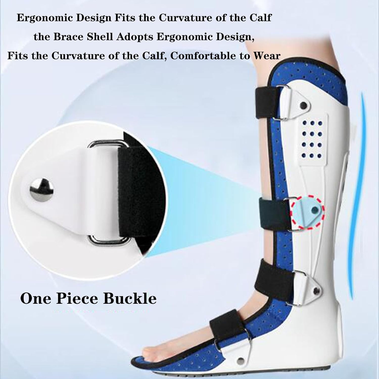 Ankle Support Brace Fracture Boot Short Ankle Foot Drop AFO Brace Small Right