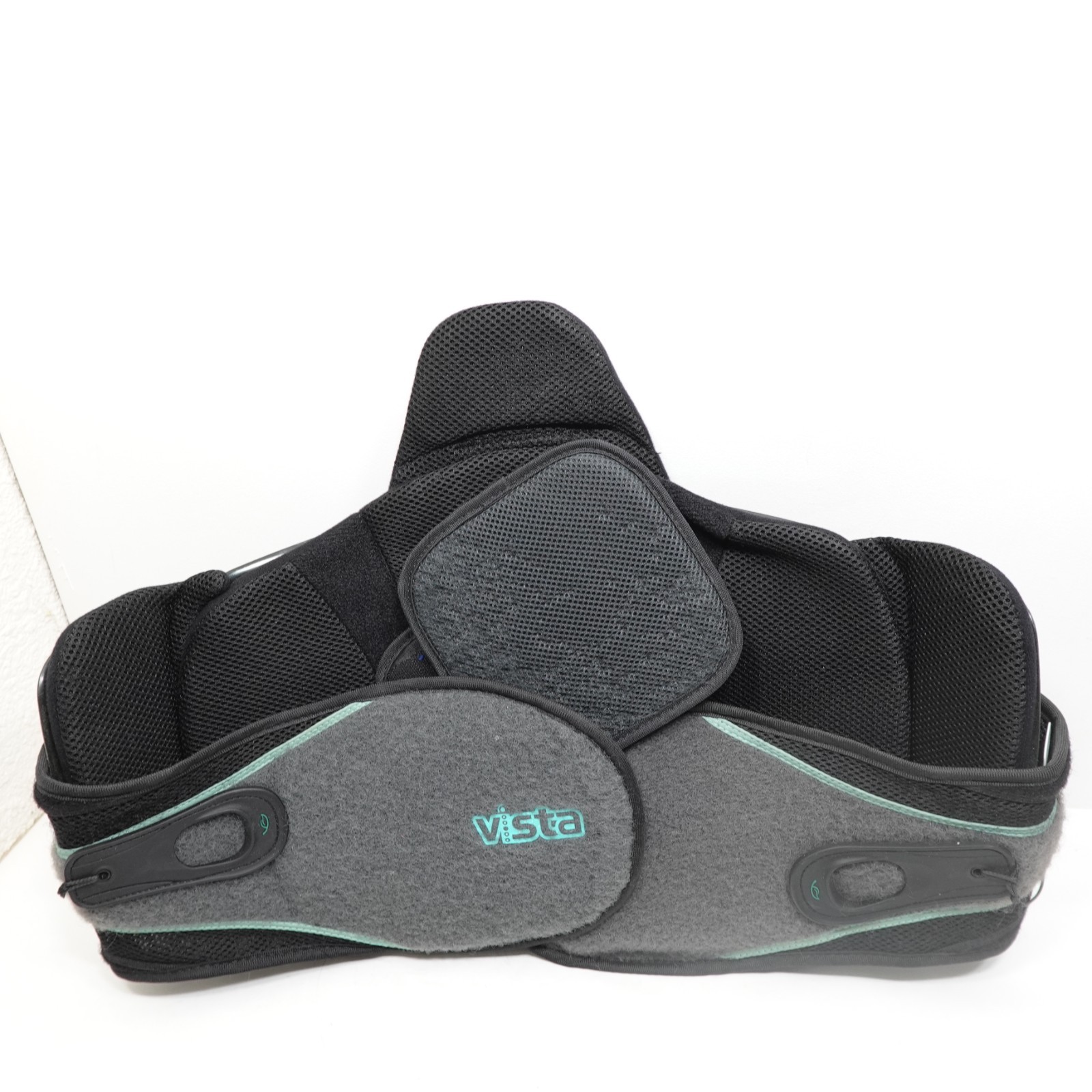 Aspen Vista LSO Adjustable Back Brace Black Mesh Plastic Orthopedic Support