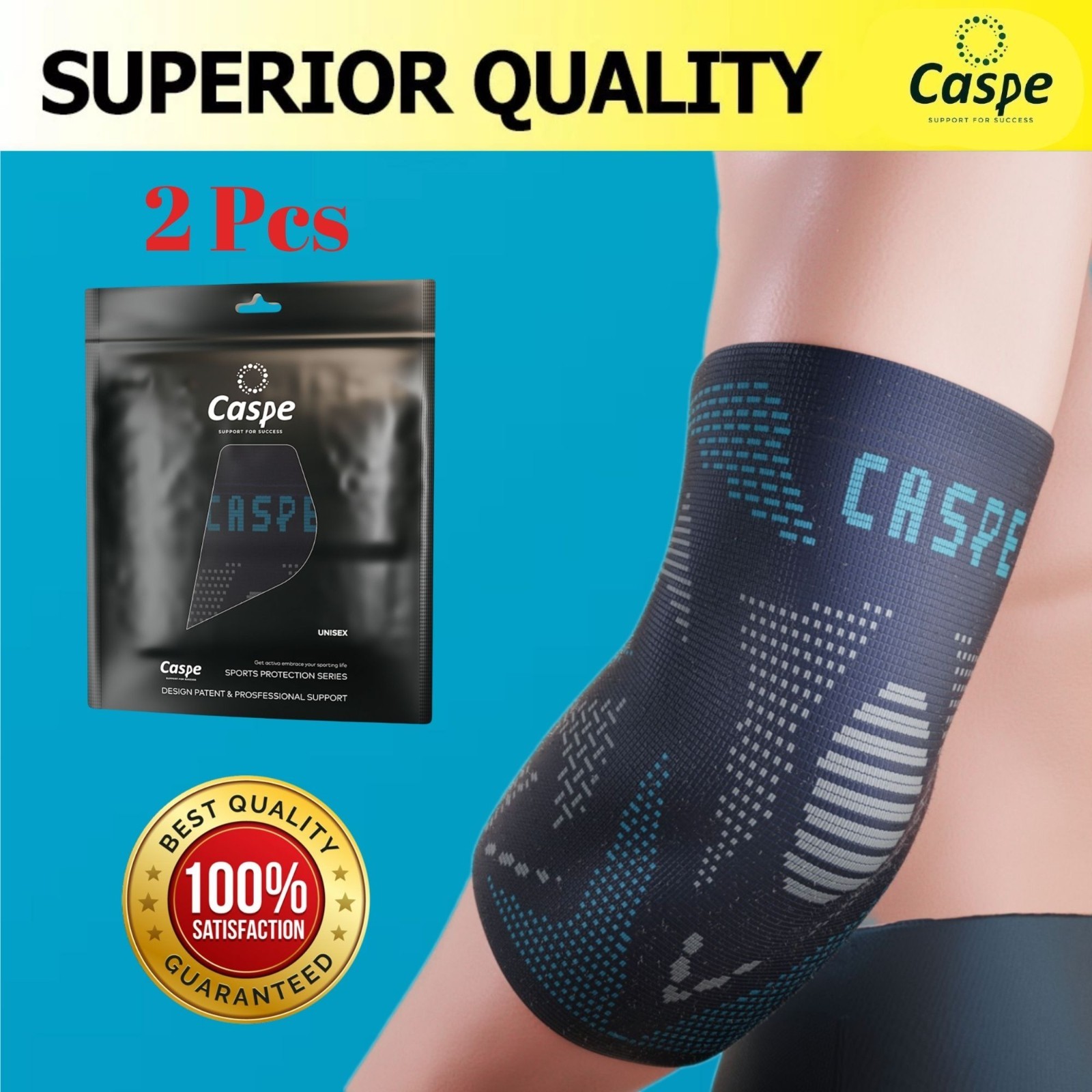 2 Pcs Elbow Brace Compression Support Sleeve Fit Arthritis Tendonitis Joint Pain