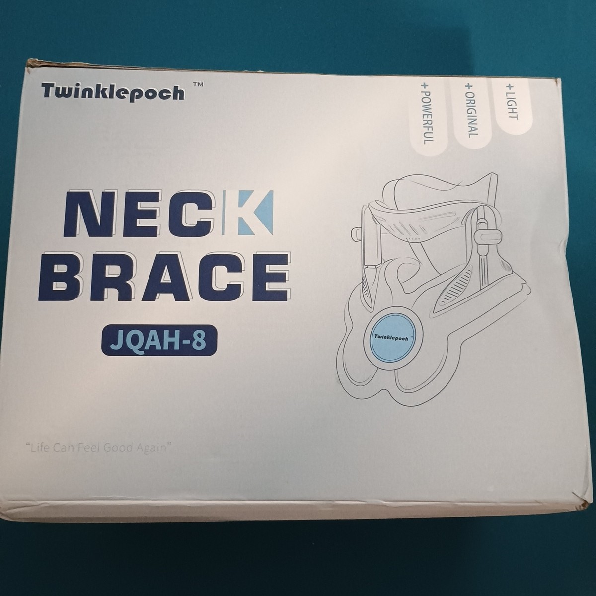 Twinklepoch Cervical Neck Traction Device Brace Adjustable Hand Pump JQAH-8