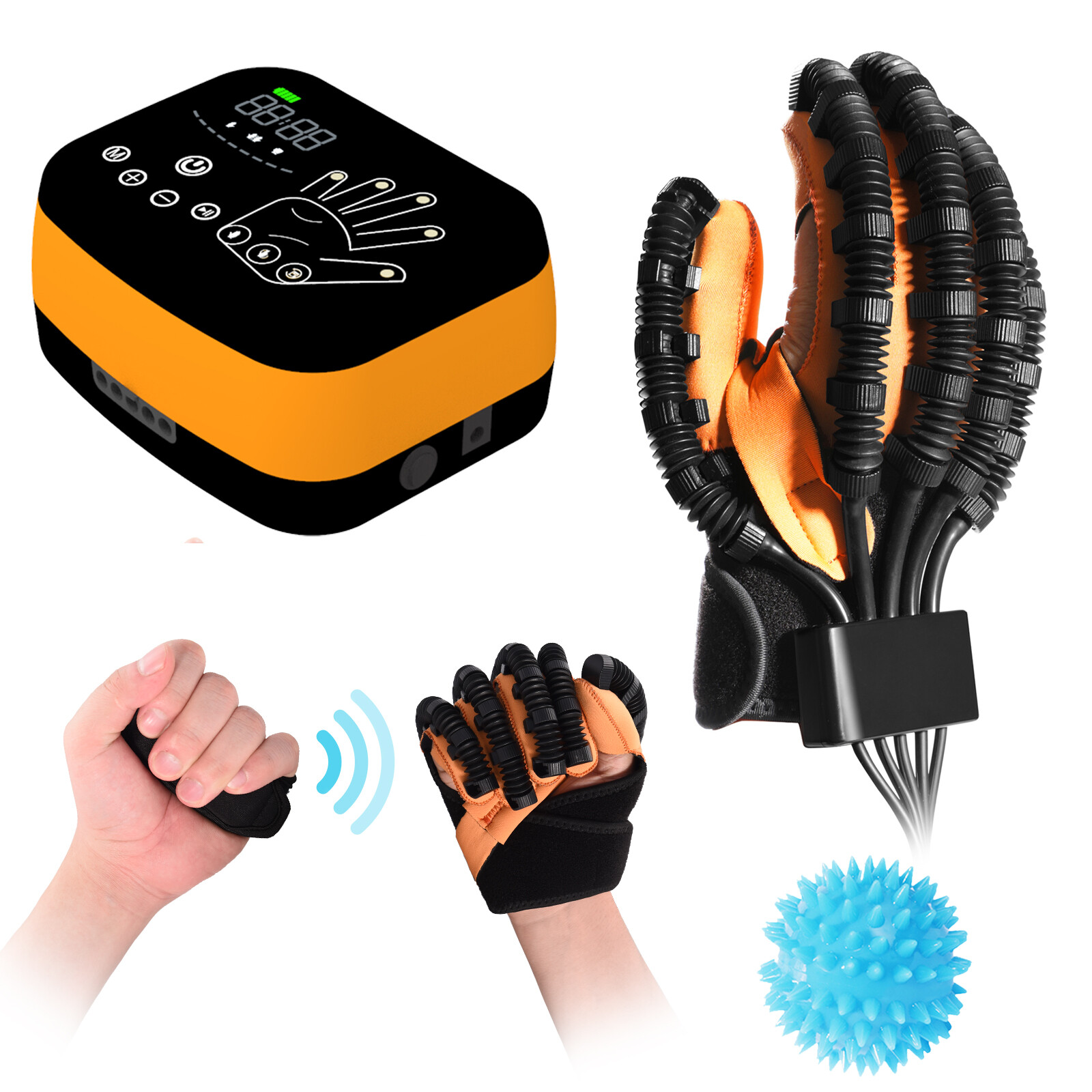 Rehabilitation Robot Gloves Upgrade Hemiplegia Hand Stroke Recovery Equipment US