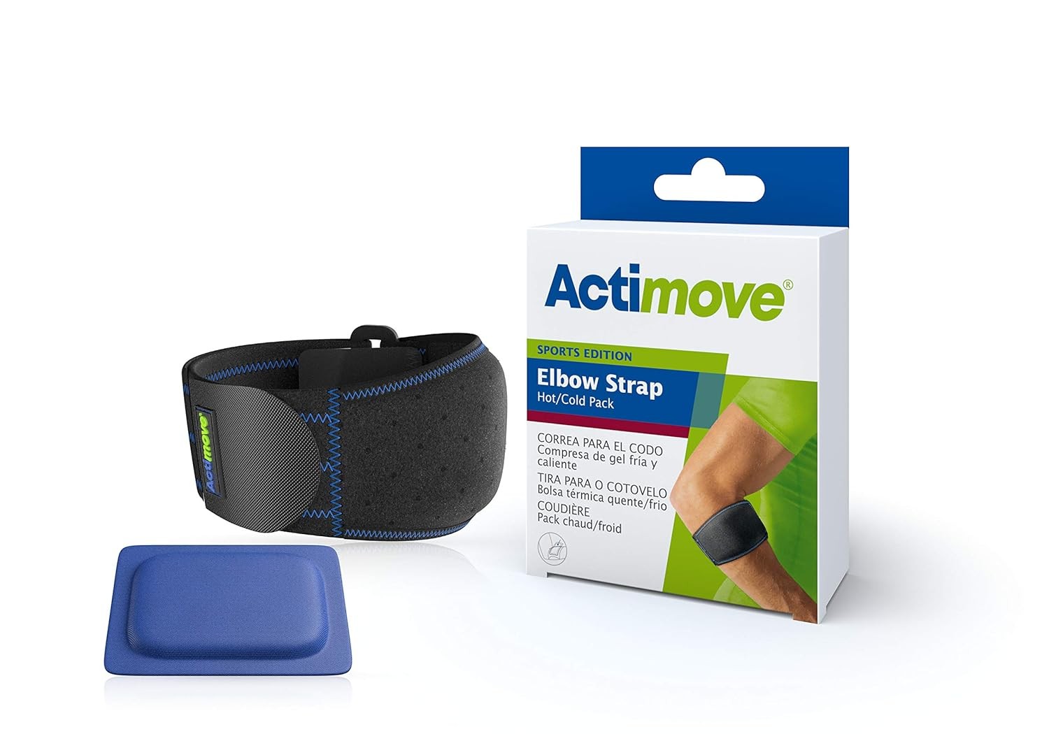Actimove Elbow Strap Hot/Cold Pack Universal Black