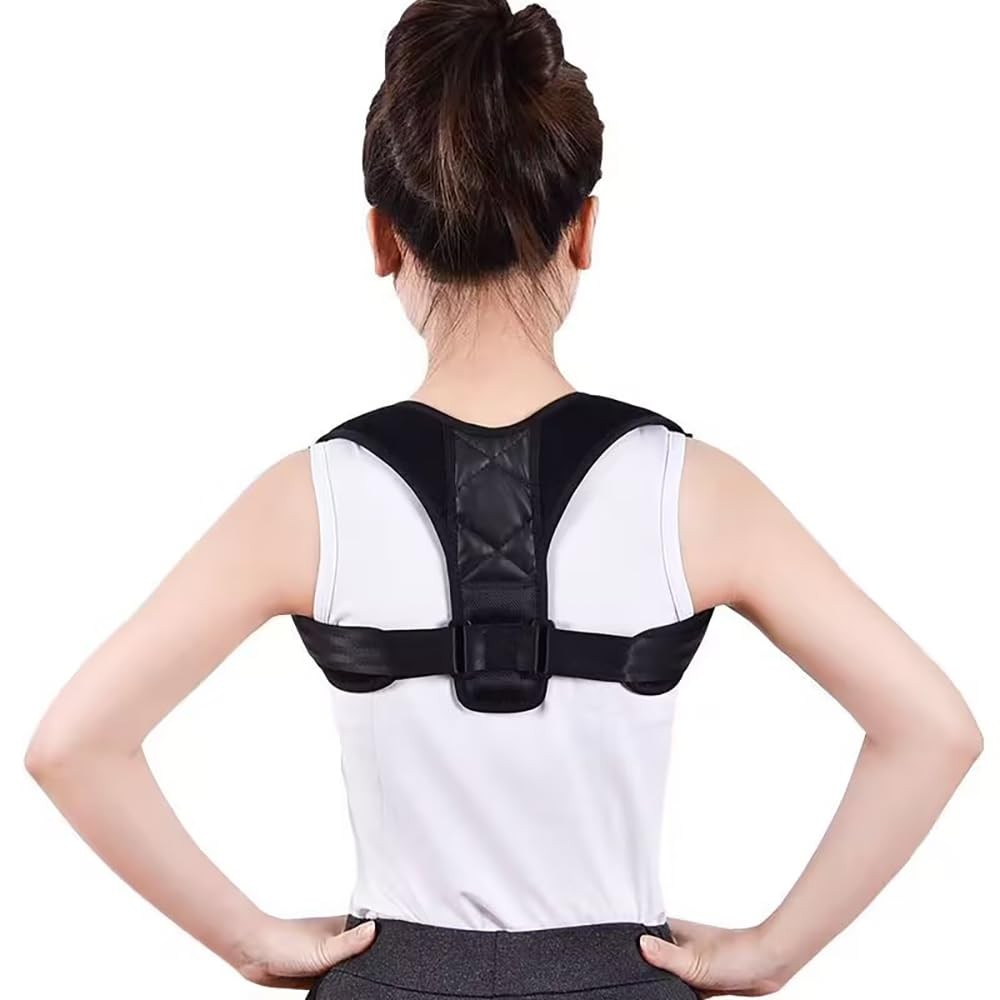 HipierFx Posture Corrector for Women Neck Shoulder Back Pain one size, Black