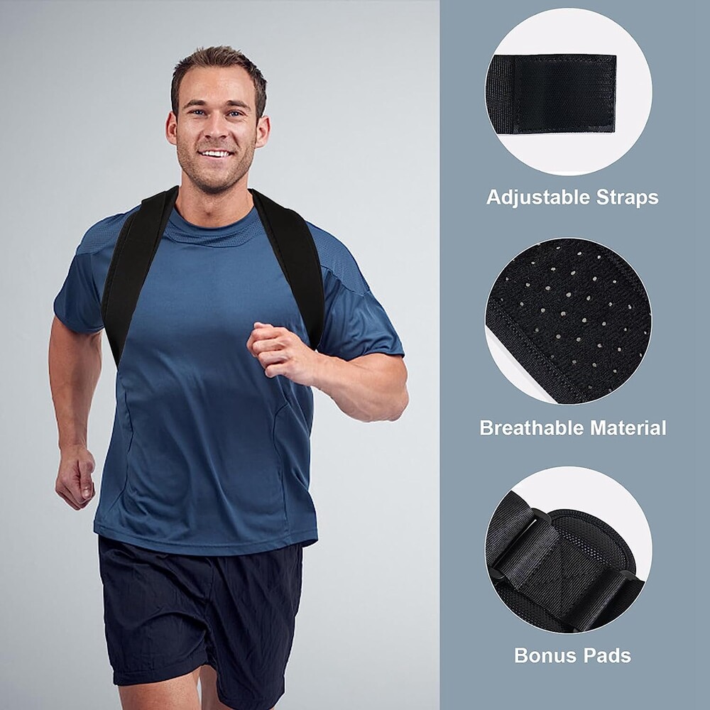 Posture Corrector Back Brace for Women and Men, Adjustable Breathable (Unisex)
