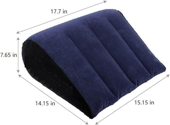 Portable Wedge Pillow Inflatable Cushion – Body Positioners for Legs and Blue
