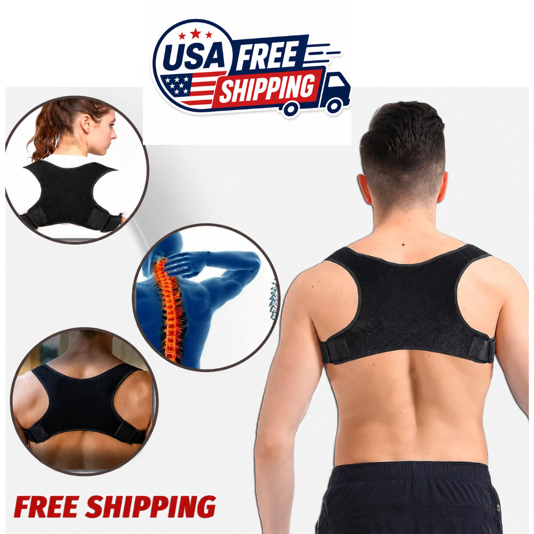 Back Posture Corrector Shoulder Straight Support Brace Belt Therapy Men Women