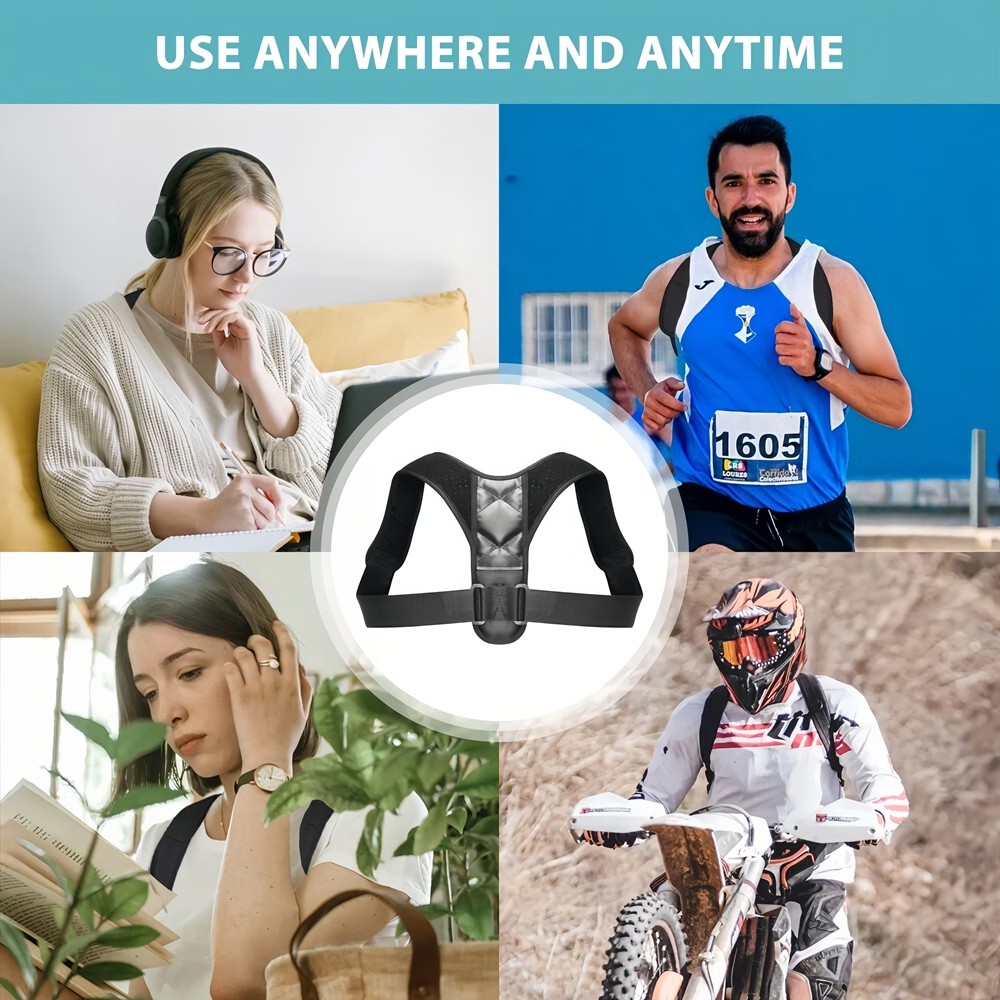 Posture Corrector Support Magnetic Back Shoulder Brace Belt Band For Men Women