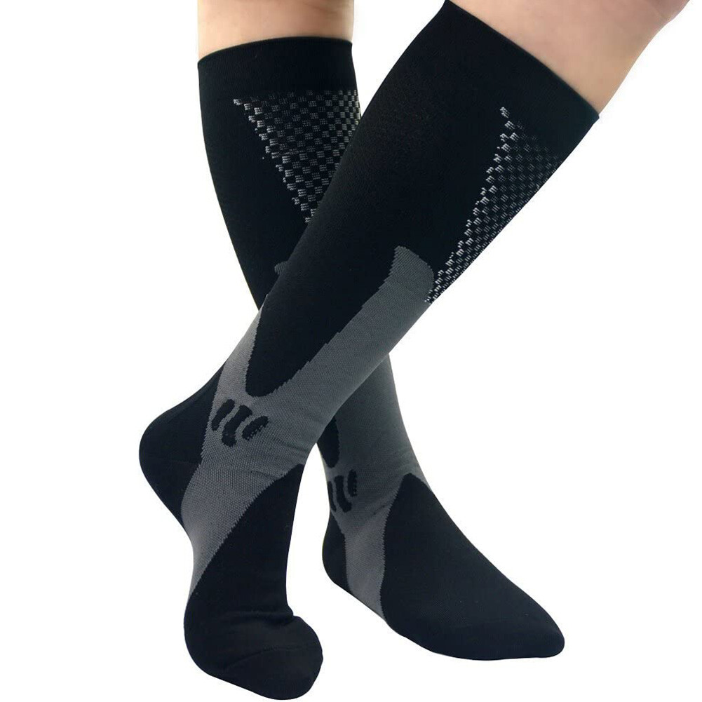 2Pair Medical Sport Compression Socks for Men&Women, 20-30mmhg Run Nurse Socks