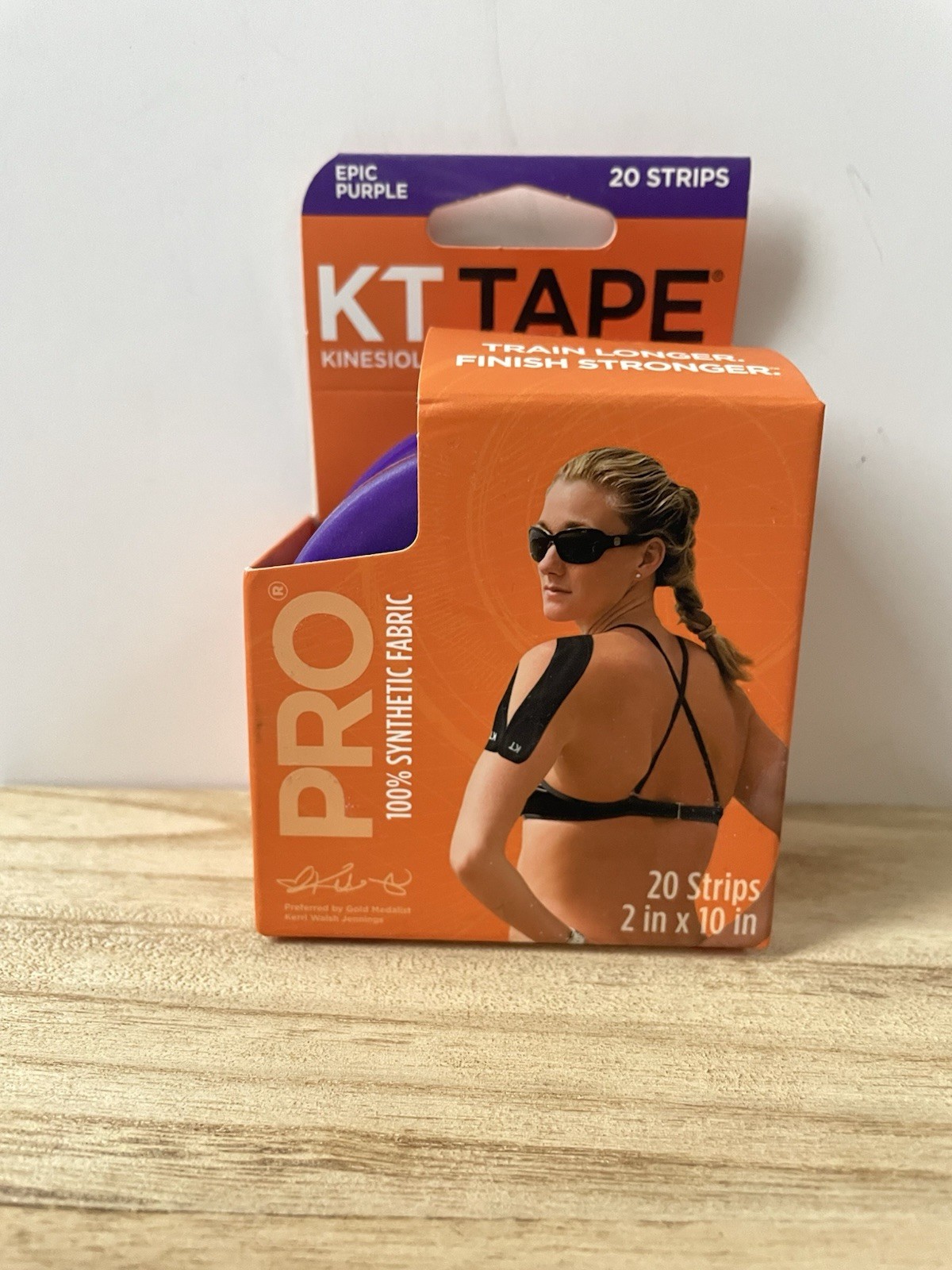 KT Tape Pro 20 each 10” Precut Kinesiology Therapeutic Tape Sonic Blue