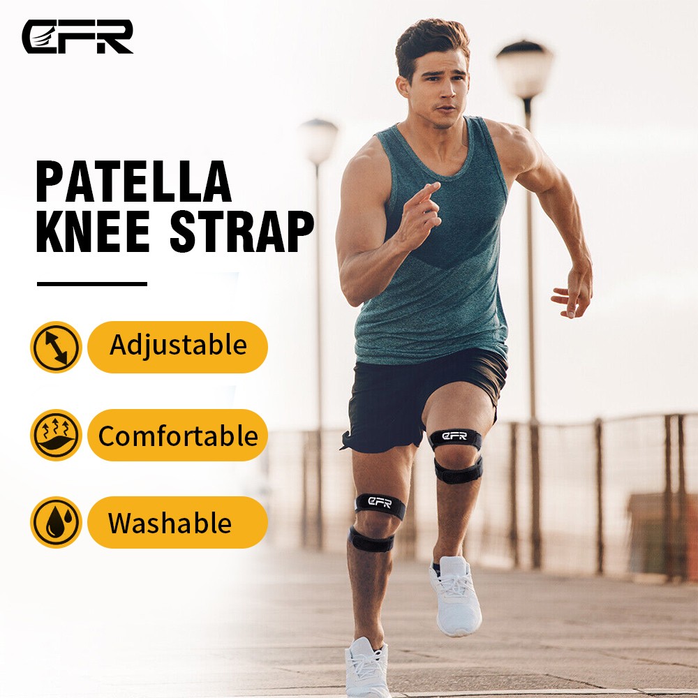 CFR Double Patella Knee Brace Adjustable Knee Support Sports Guard Compression