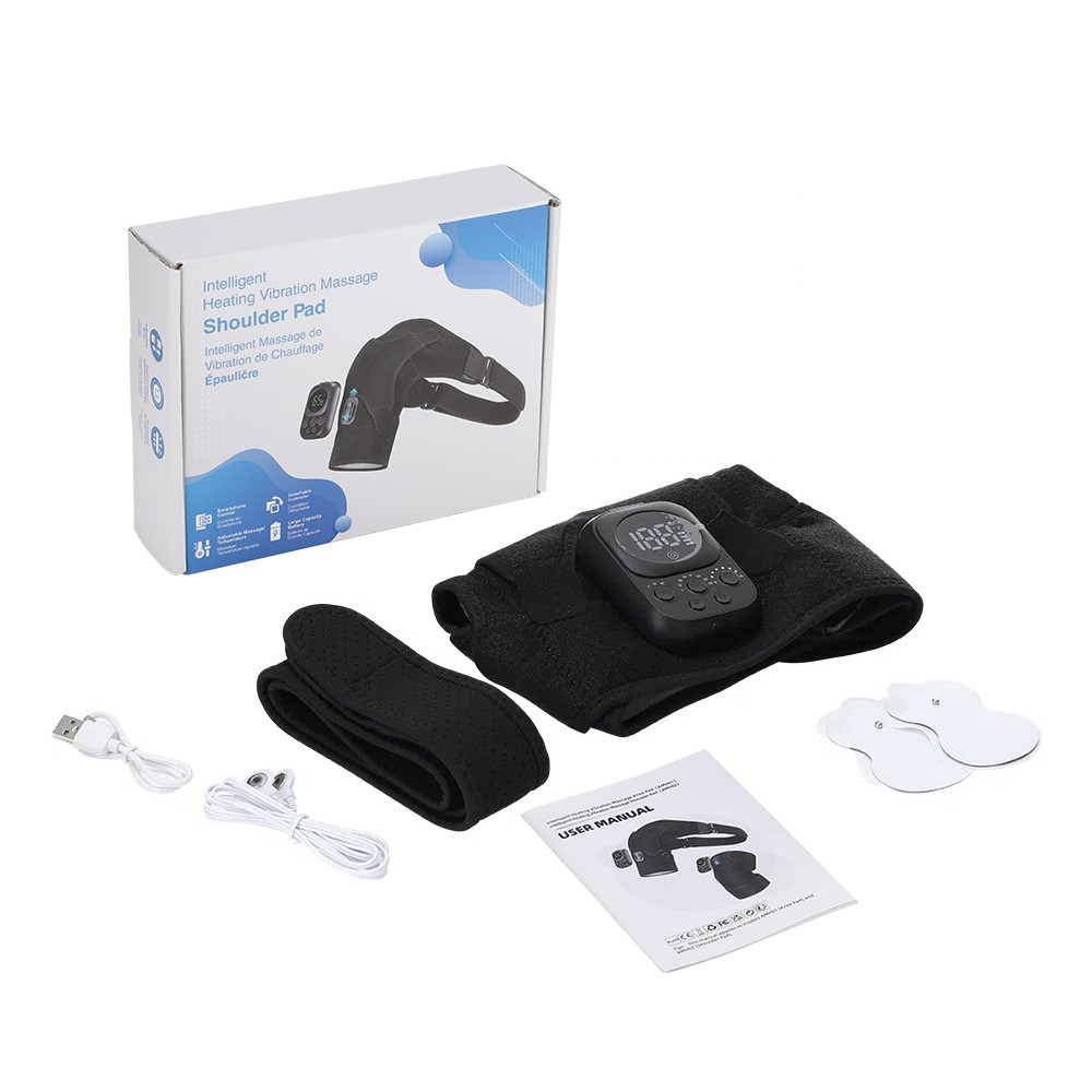 APP Control Heated Shoulder Massager with Heat Vibration Brace Joint Pain Relief