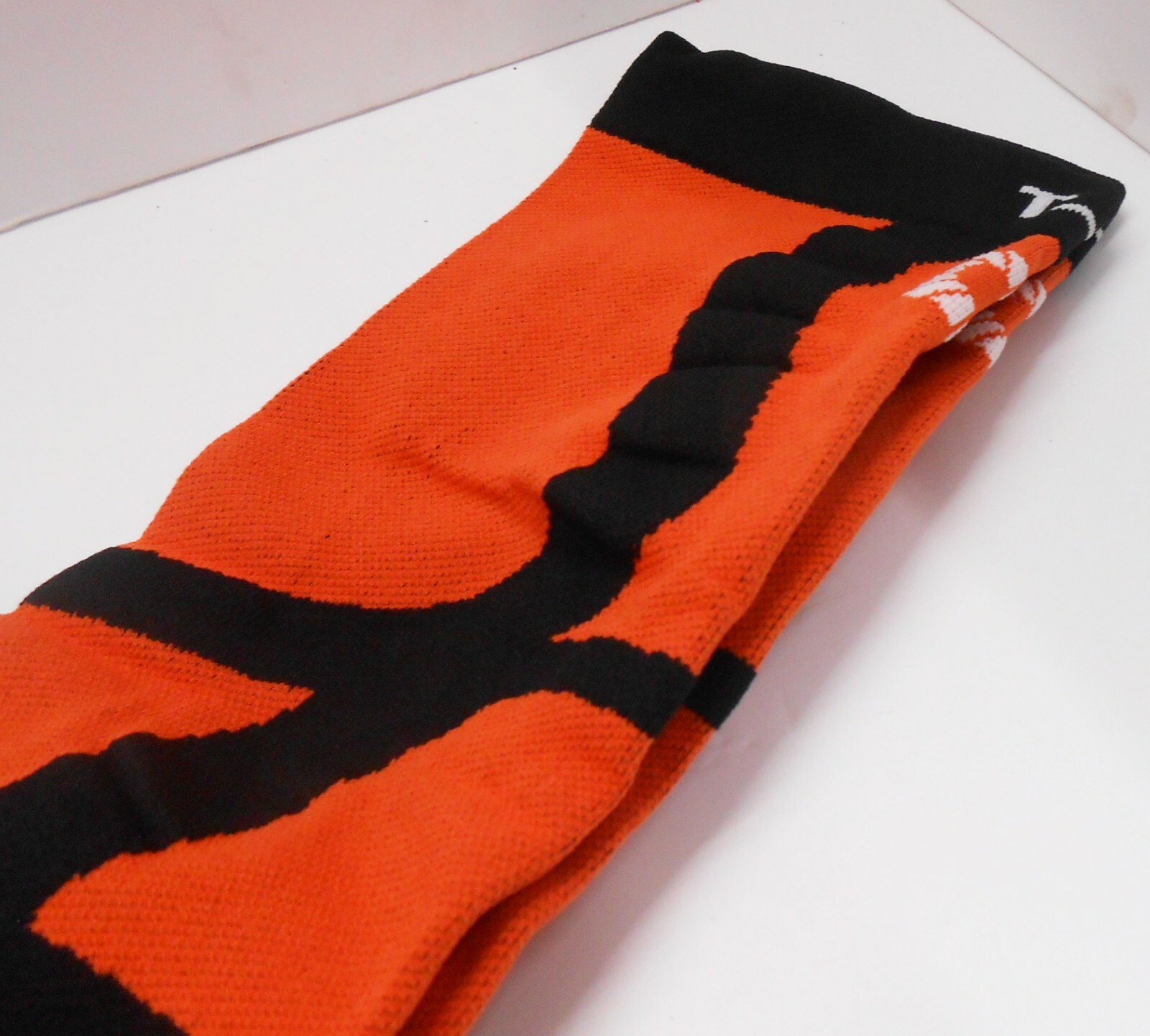 TAC Compression 20-30 mmHg Socks (Pumpkin Orange and black) Size: XL