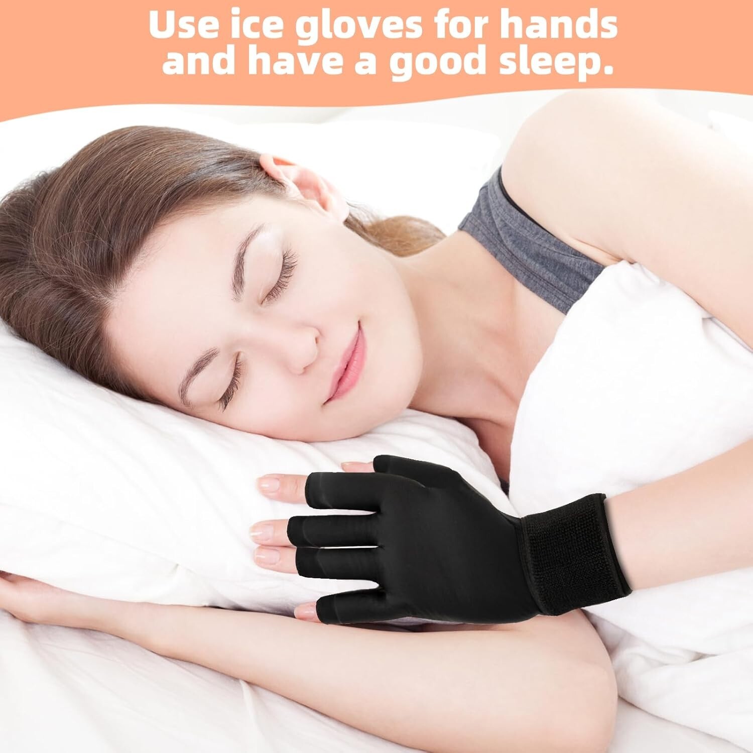 Finger Arthritis Compression Hand Ice Pack Gloves for Cold Hot Therapy Pain R…