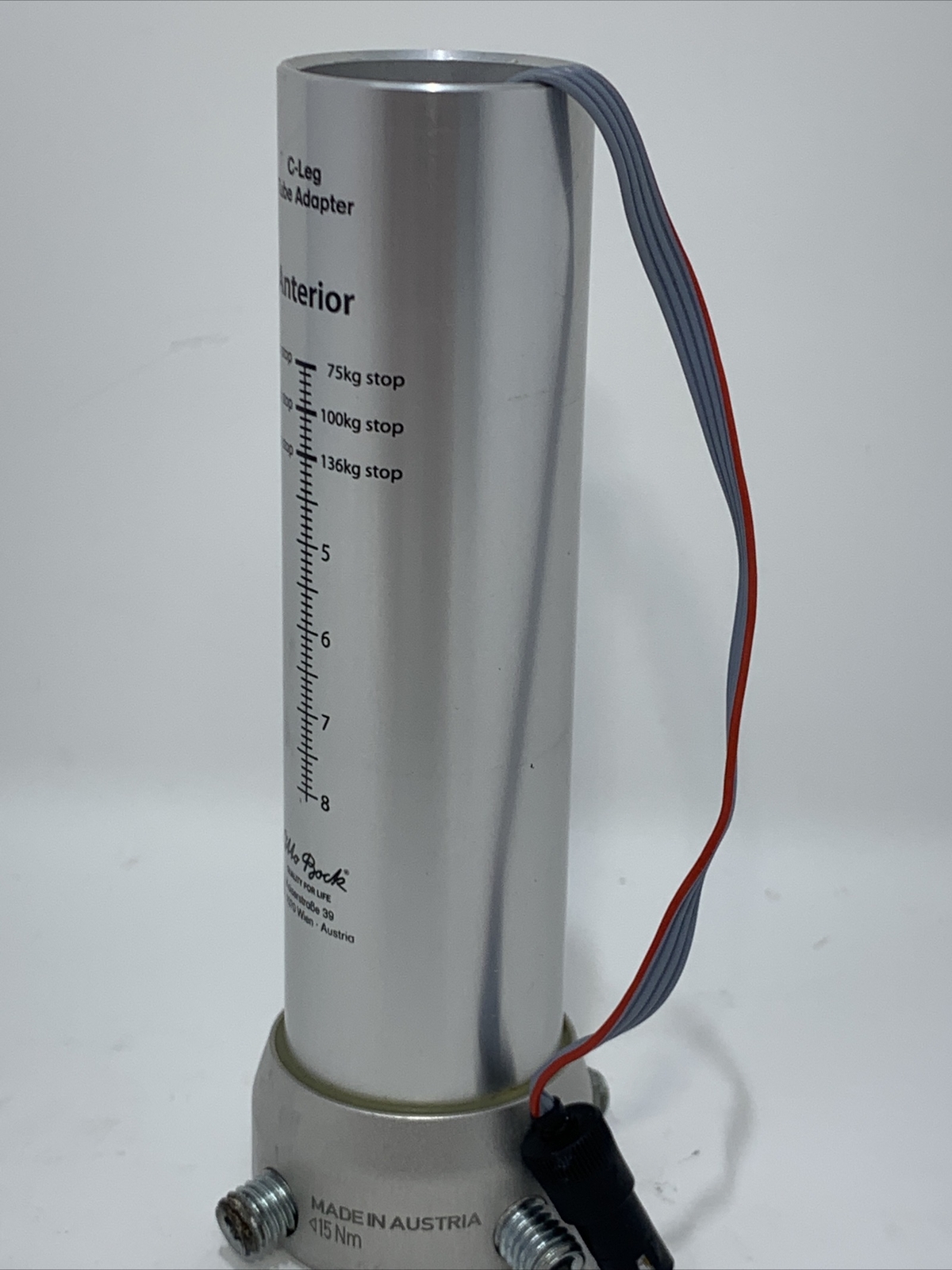 ottobock otto bock c-leg tube adapter. prosthetic pylon. c-leg pylon