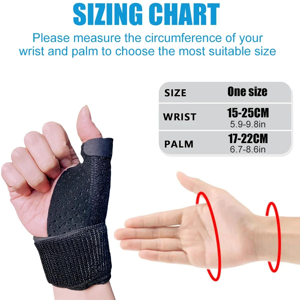 1PCS Thumb Brace & Wrist Brace Support Right Hand Or Left Hand For Arthritis