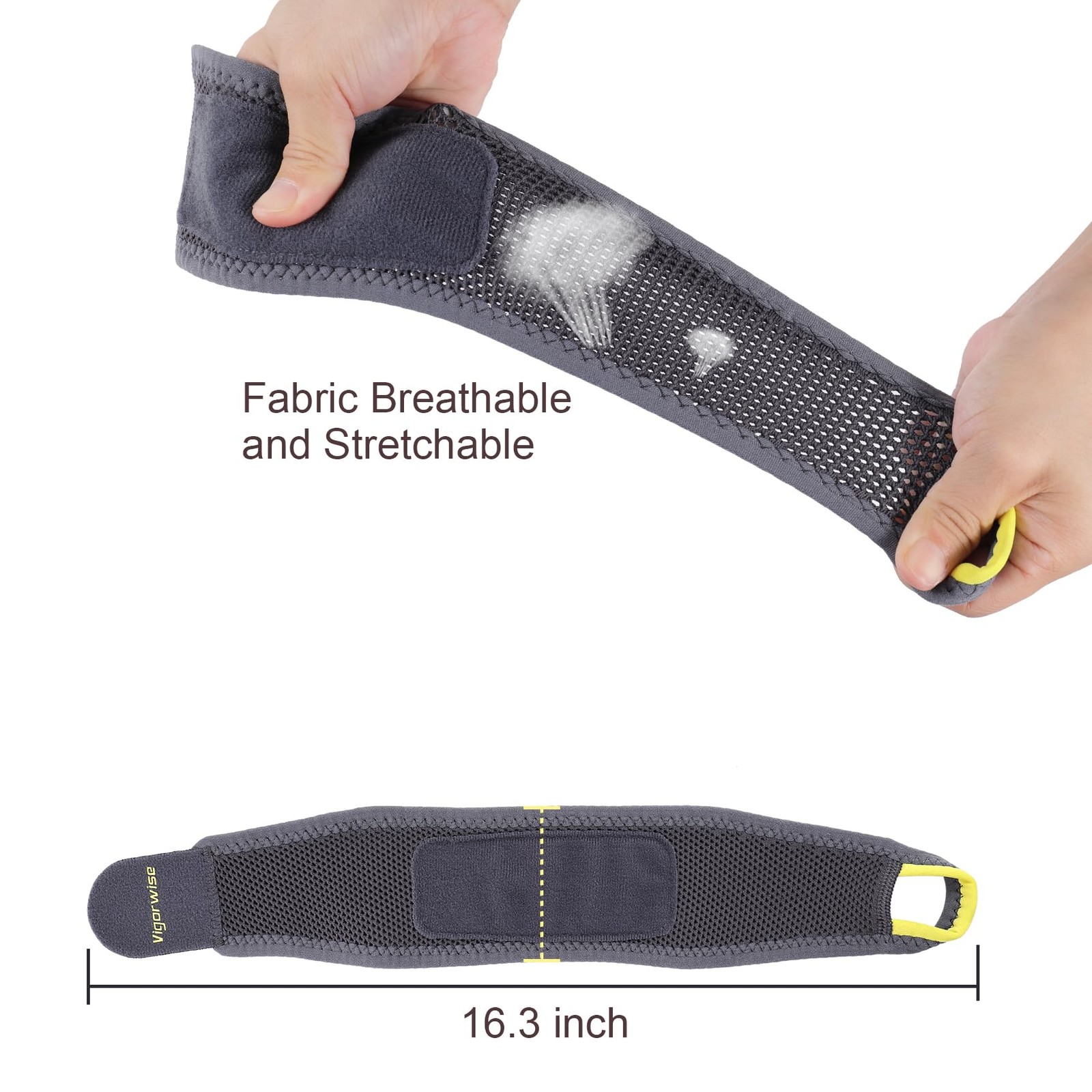 Wrist Brace Breathable Nylon Compression Support Fits Left Right Hand – Pain