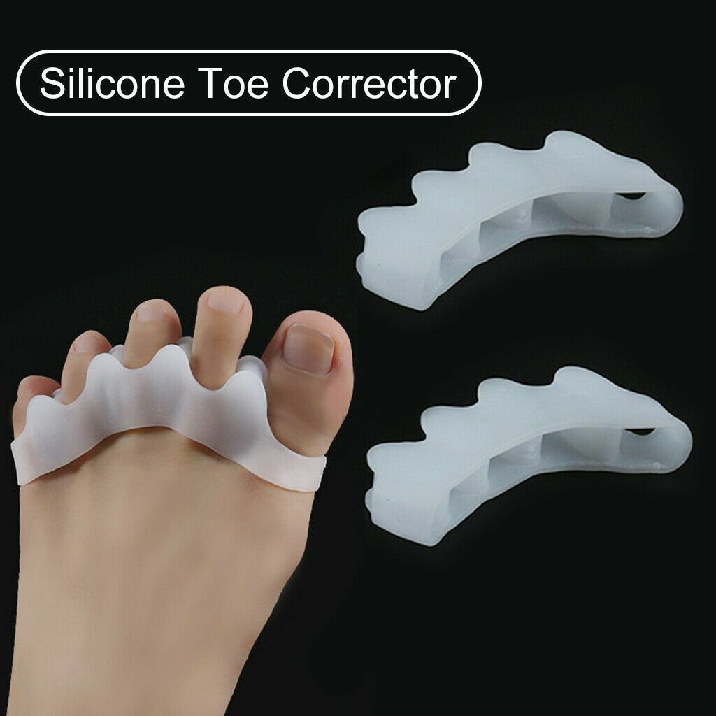 2-4Pcs Bunion Corrector Hammer Toe Straightener Splint Orthopedic Brace Silicone