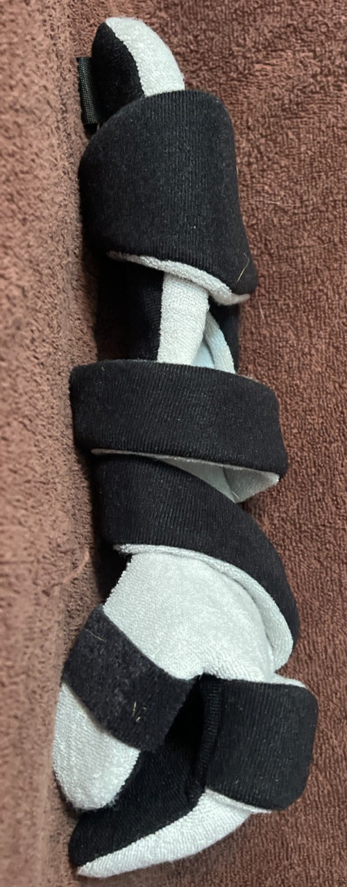 *NEW* LEFT MED Osk Soft Resting Hand Splint For Flexion Contractures/Stroke