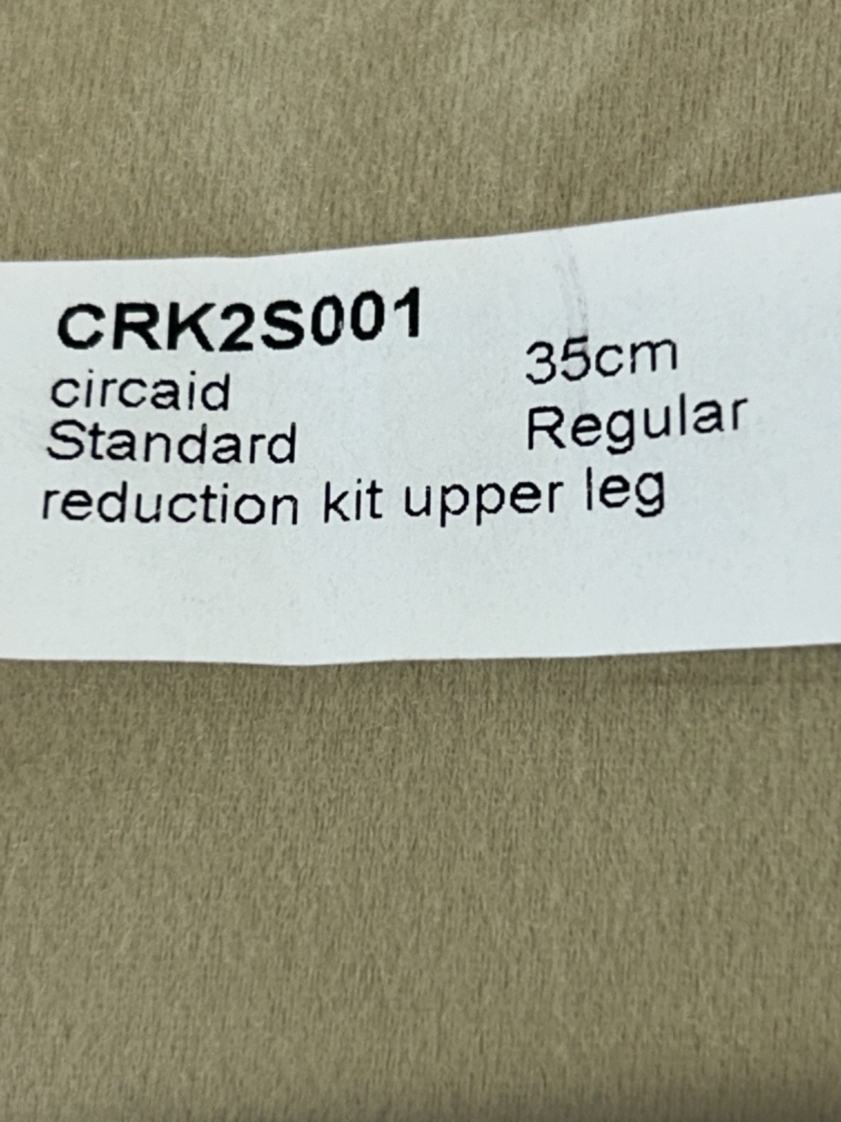 NEW Circaid Upper Leg Regular Reduction Kit Inelastic Compression 35cm CRK2S001