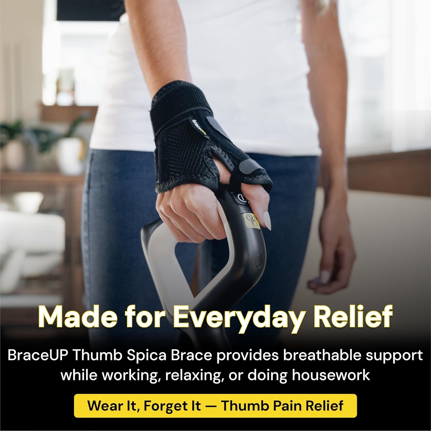 BraceUP Thumb Spica Splint Brace Right Left Hand Women and Men