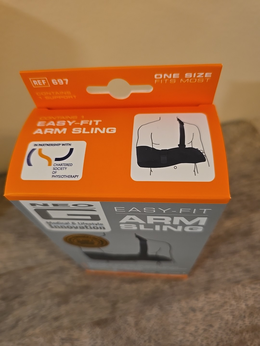Neo G Easy Fit Arm Sling Adjust Strap Ambidextrous Universal Sz Moderate Support