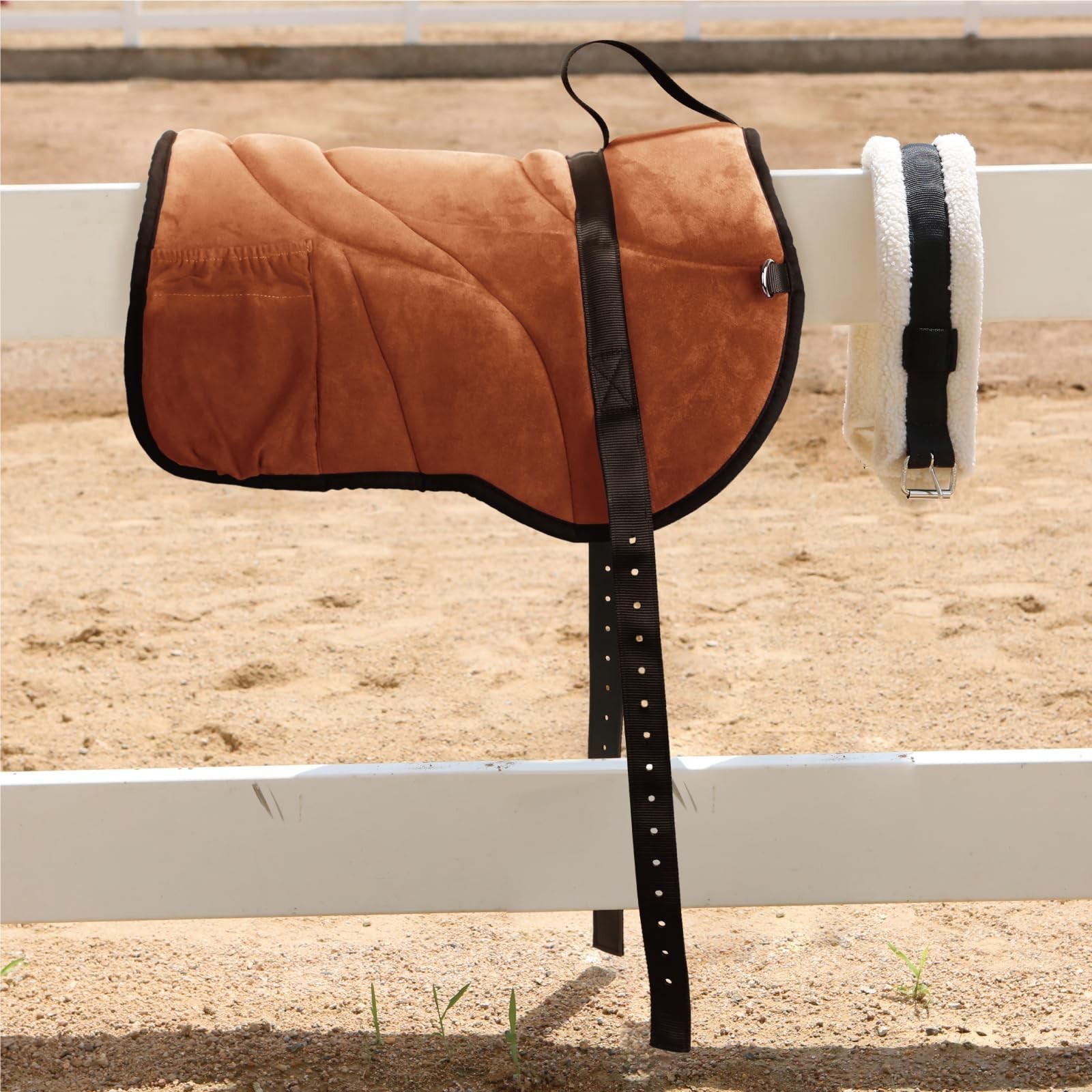 Harrison Howard Ergonomically Designed Correct Bareback Pad with Side Pockets…