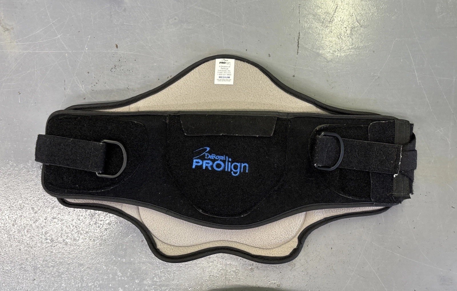 DeRoyal PROLIGN Back Support Brace LSO Lumbar Adjustable Size Medium