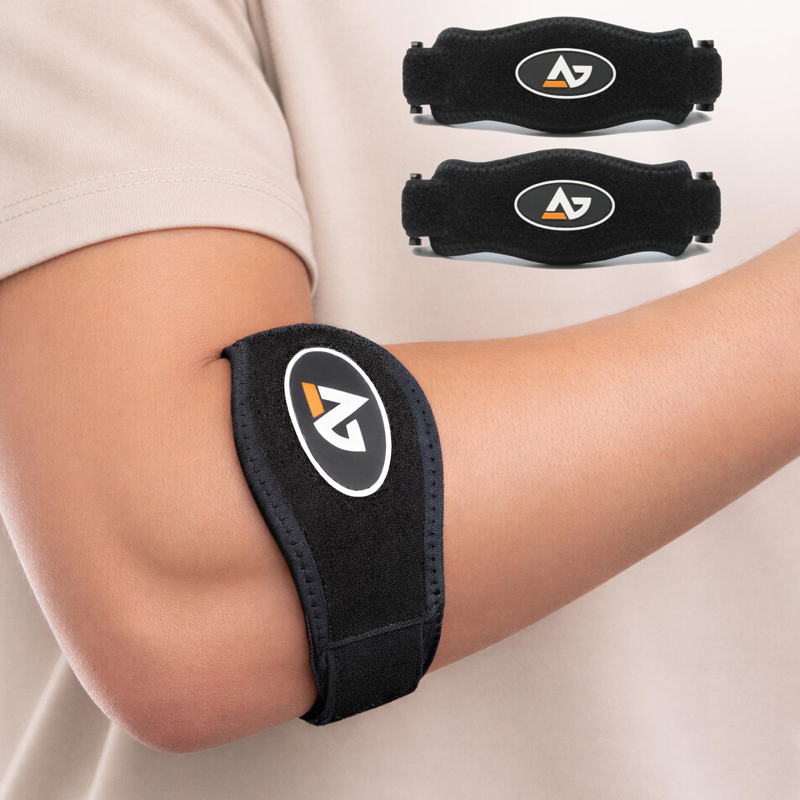 Tennis Elbow Brace – Forearm Brace Band with Compression Pad and Elbow Strap 2 p