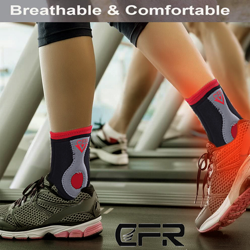 Ankle Arch Support Compression Sleeve Brace Foot Pain Relief Plantar Fasciitis