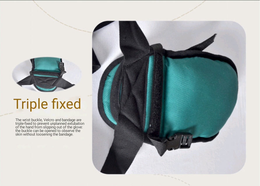 Medical Restraint Glove Thicked Bedridden Patient Anti Fall Hand Constraint