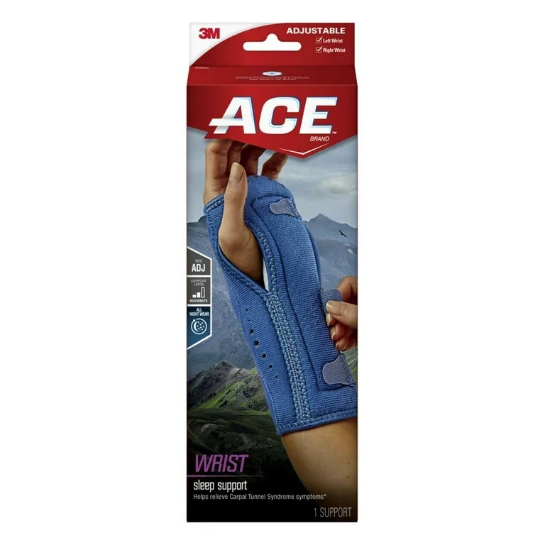 ACE Night Wrist Sleep Support 1 ct. – One Size Fits Most