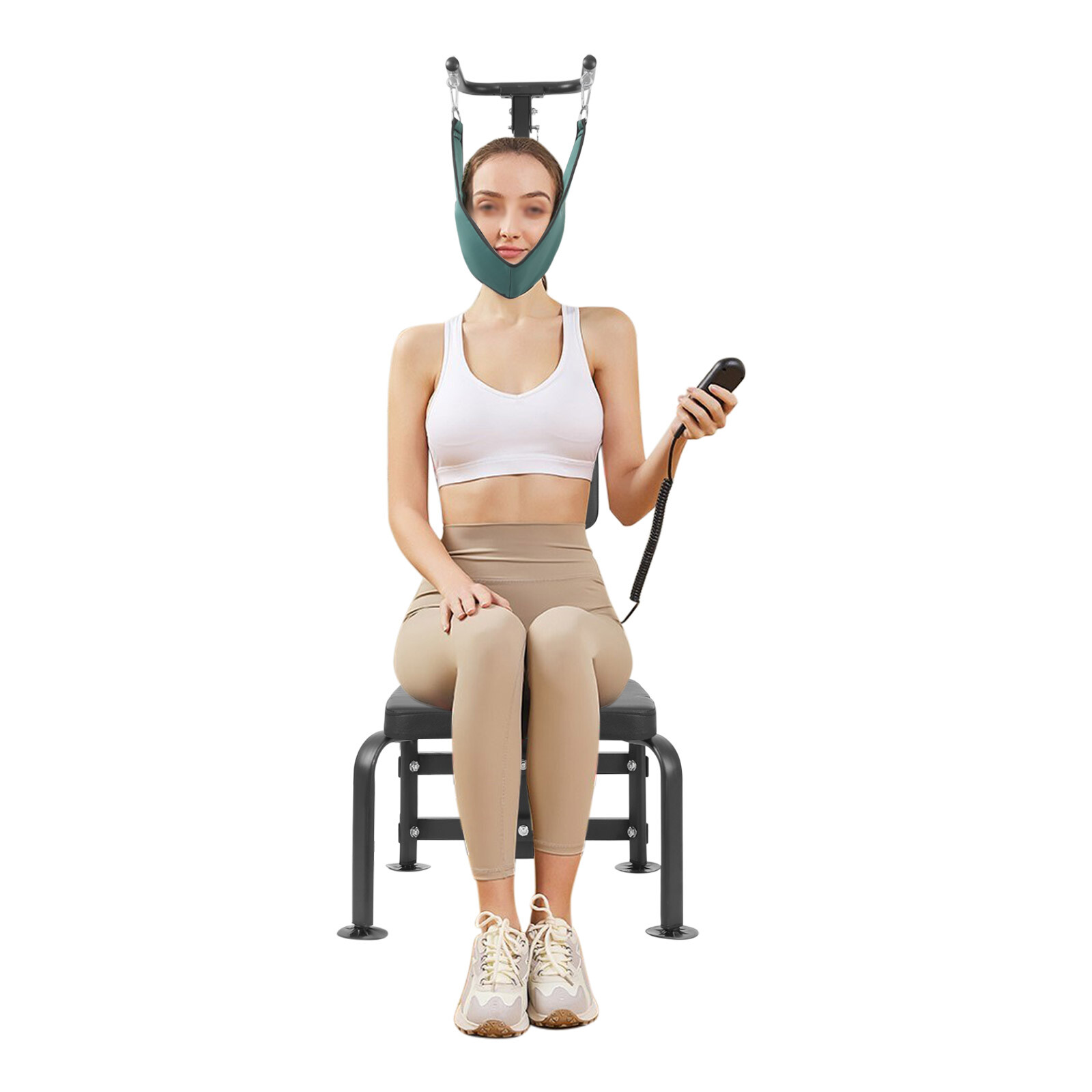Cervical Neck Traction Device Collar Brace Support Pain Relief Stretcher Therapy