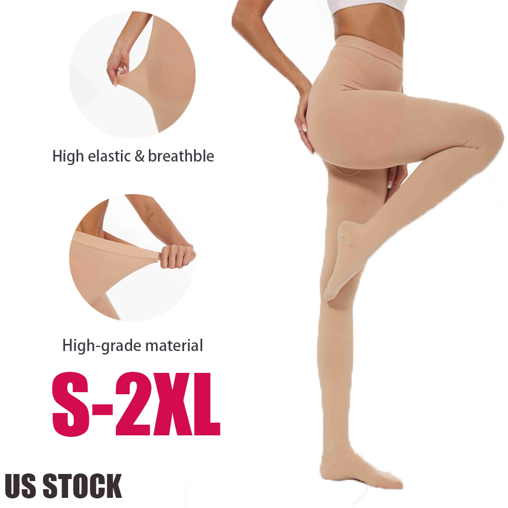 Compression Support Pantyhose Gradient Medical For VaricoseVeins Edema Cover Toe