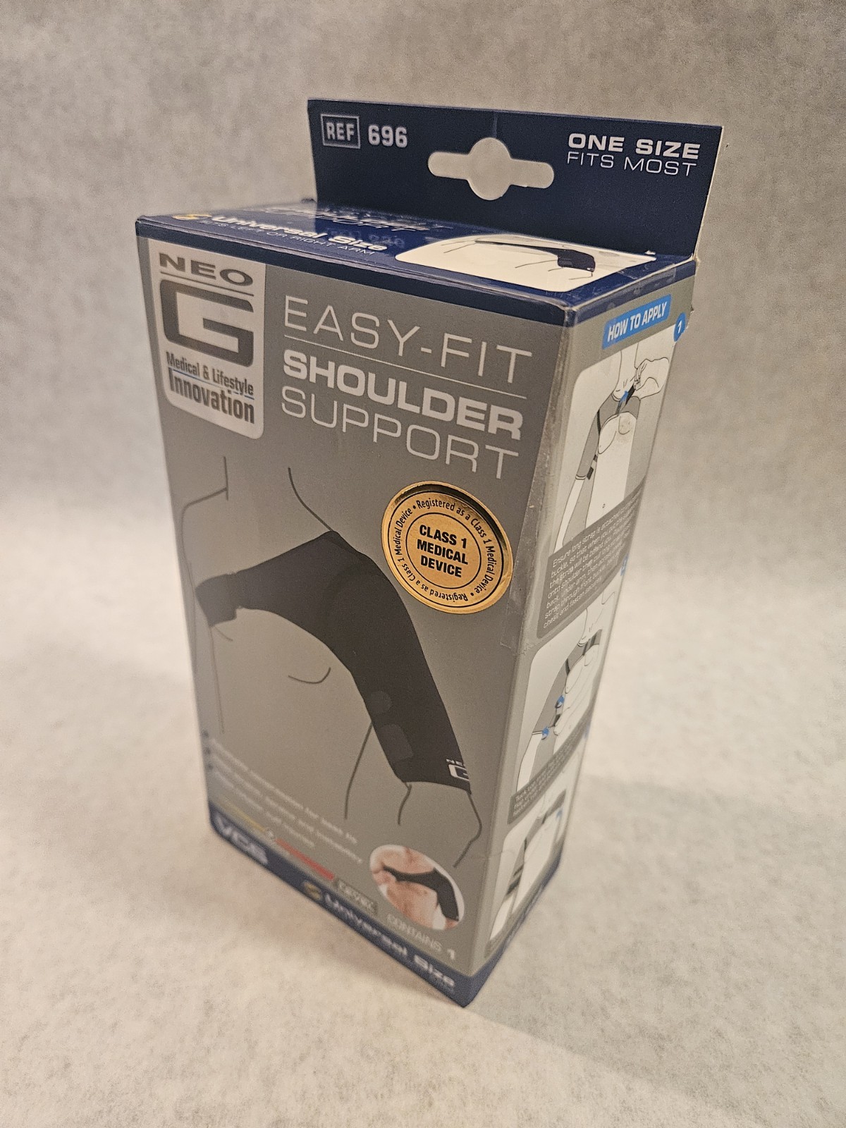 NEO G EASY-FIT SHOULDER SUPPORT Universal Size Sprains Rotator Cuff Injuries
