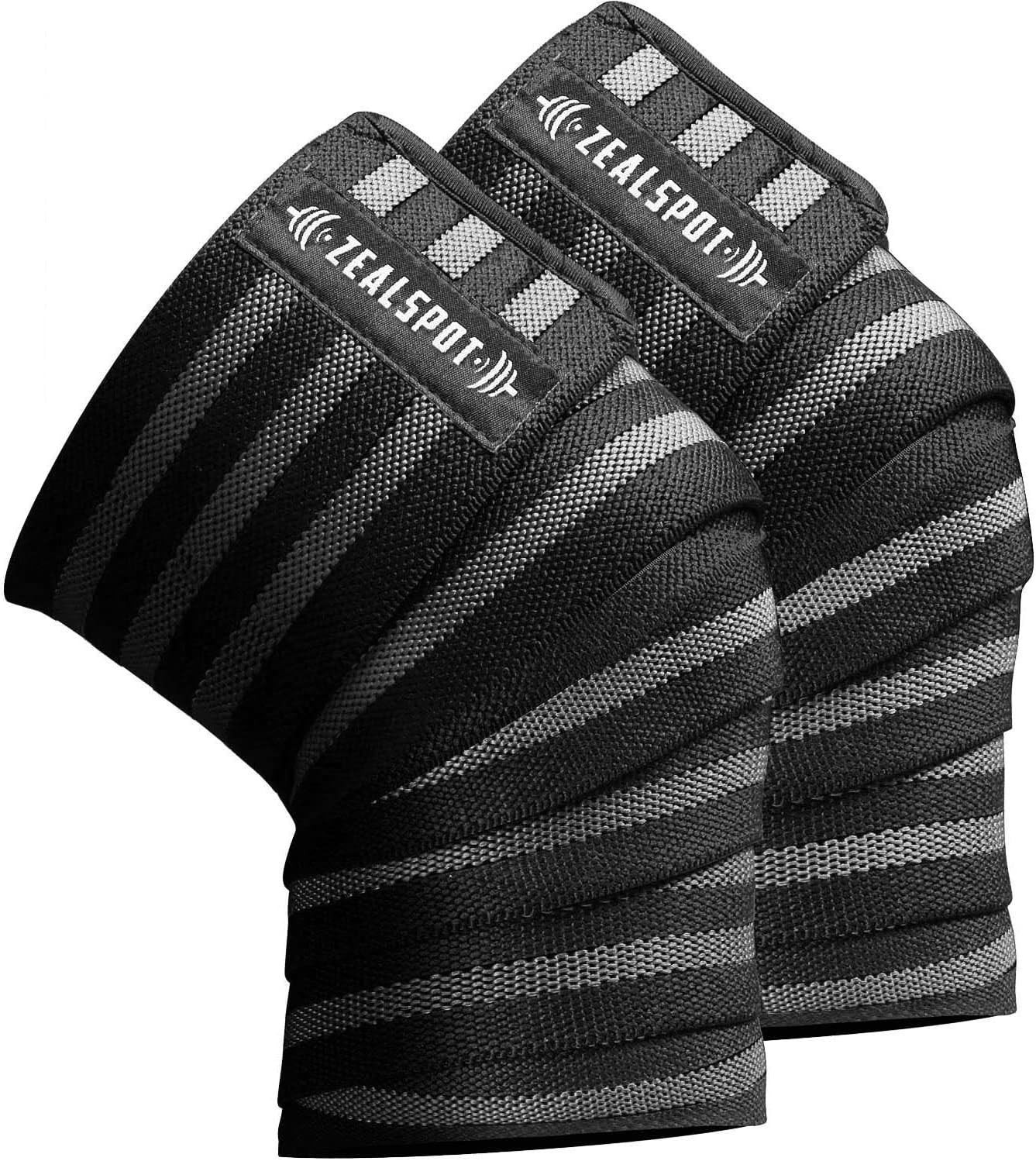 Knee Wraps(Pair) Compression & Elastic Support for Cross Training,Wods,Gym, Work
