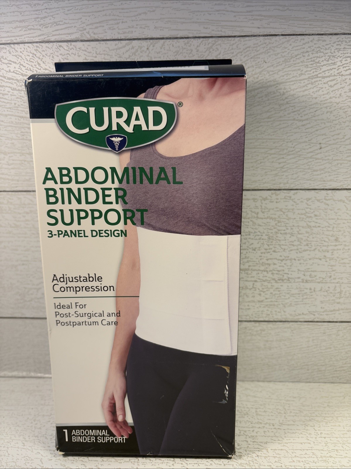 CURAD Abdominal Post-Surgical Postpartum Care Binder Support, 3-Panel Design,S/M