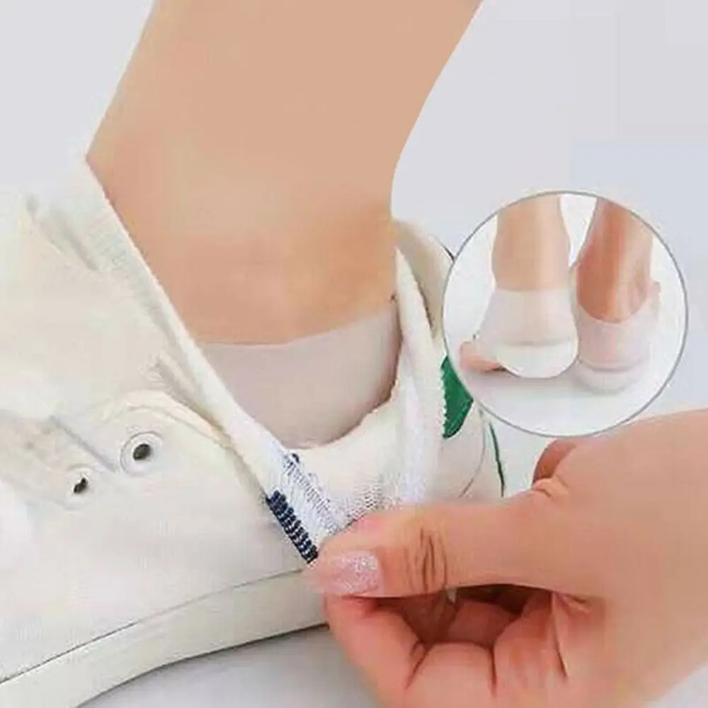 1Pair Invisible Height Increased Insole Silicone Heel Socks for Women Men insole