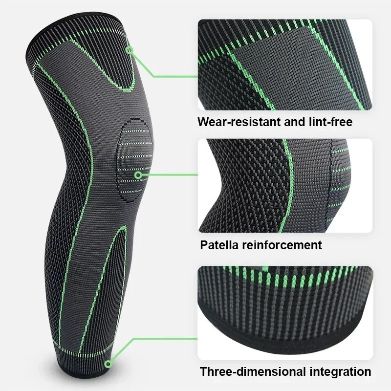 Elastic Knee Support Sleeve Non Slip Compression Sports Leg Protector 1 Piece