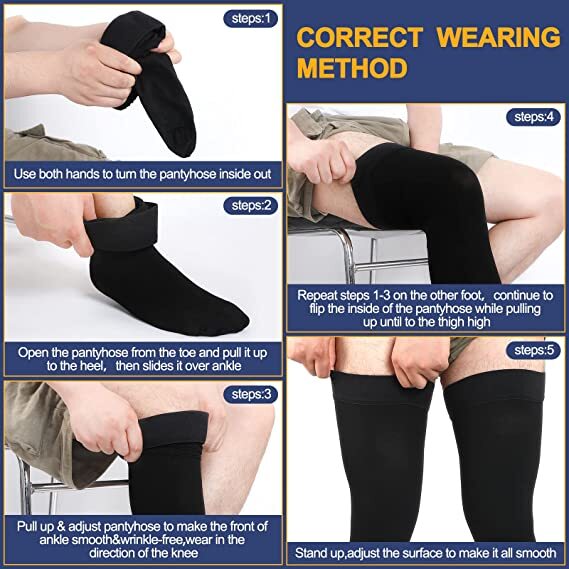 Compression Socks Thigh High Support Stockings Leg Long Socks For Men Women USA