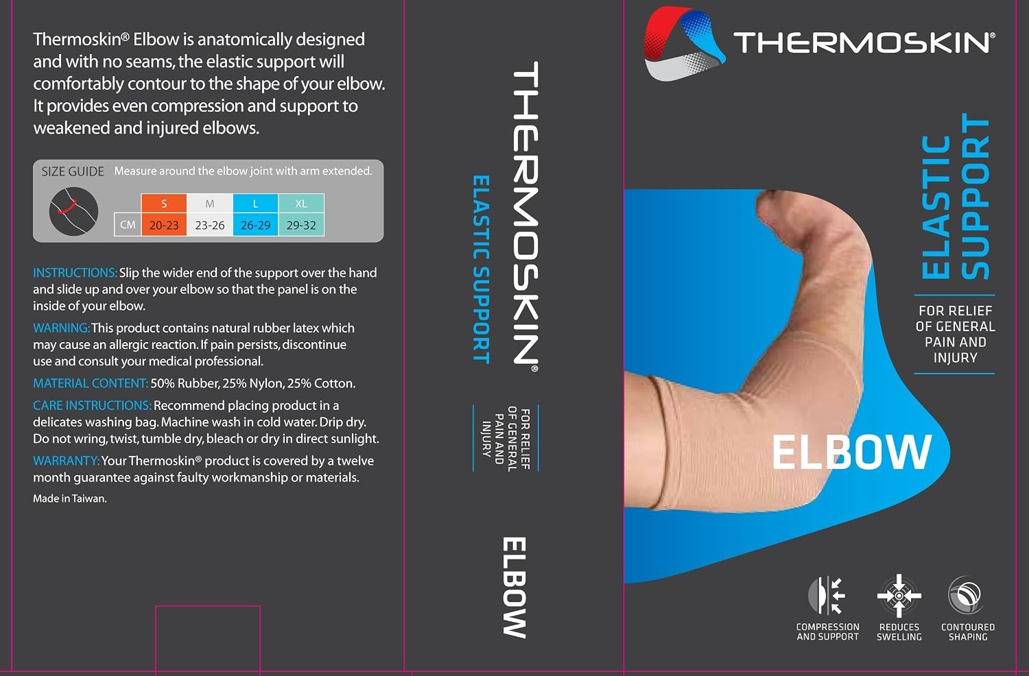 Thermoskin Elastic Elbow Support, Beige, X-Large