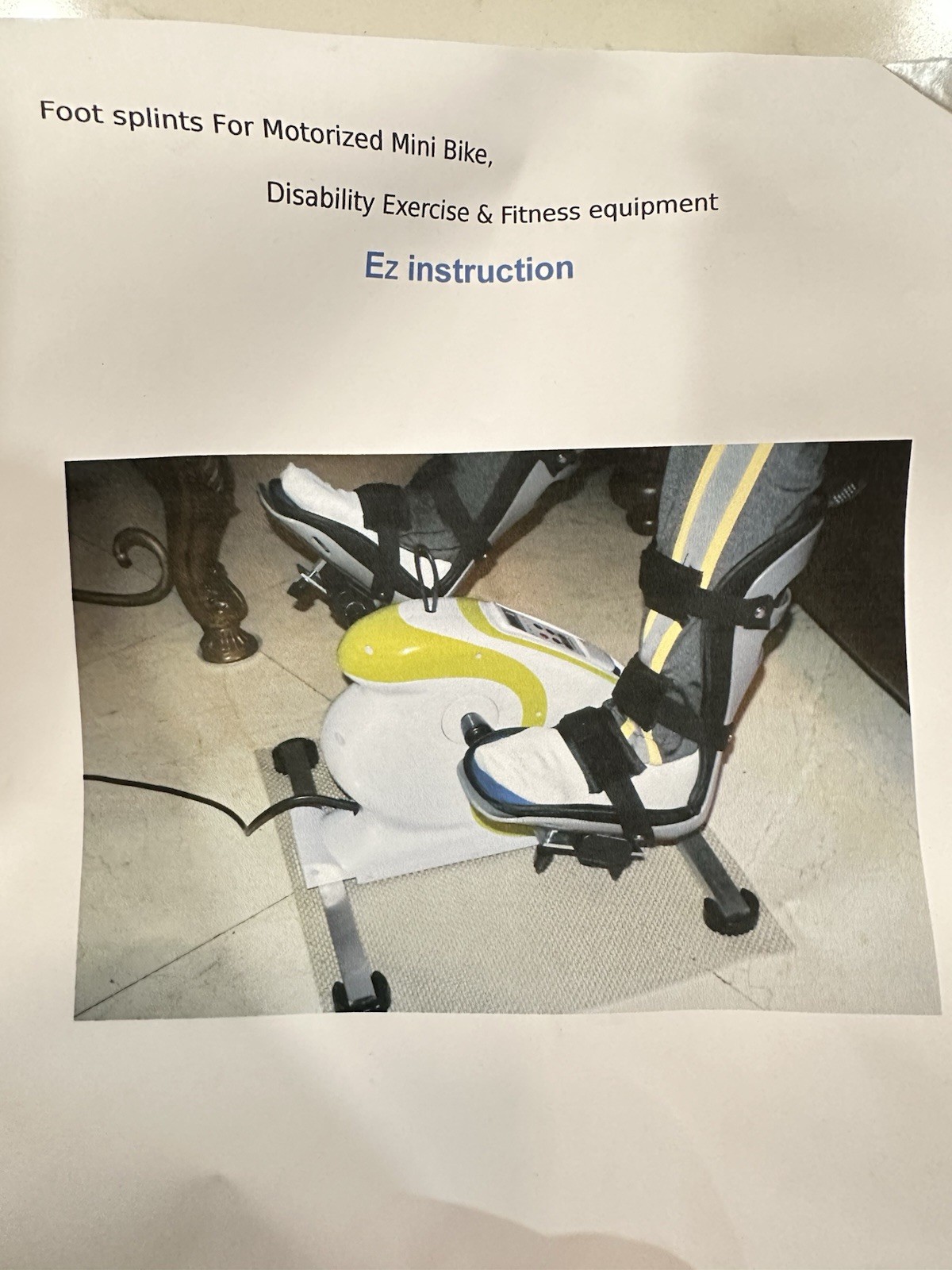 NOBLE Foot Splints Pair Size Range 7.5-11.5 (US) New Unused Includes Manual