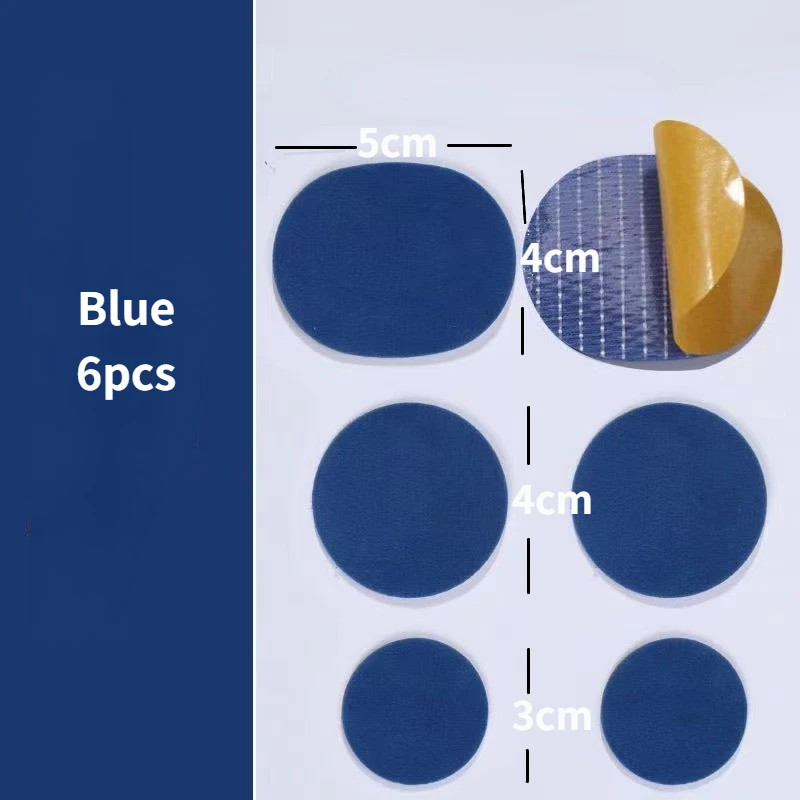 6Pcs Sports Shoes Repair Stickers Suede Heel Protector Anti-Wear Repair Holes Se