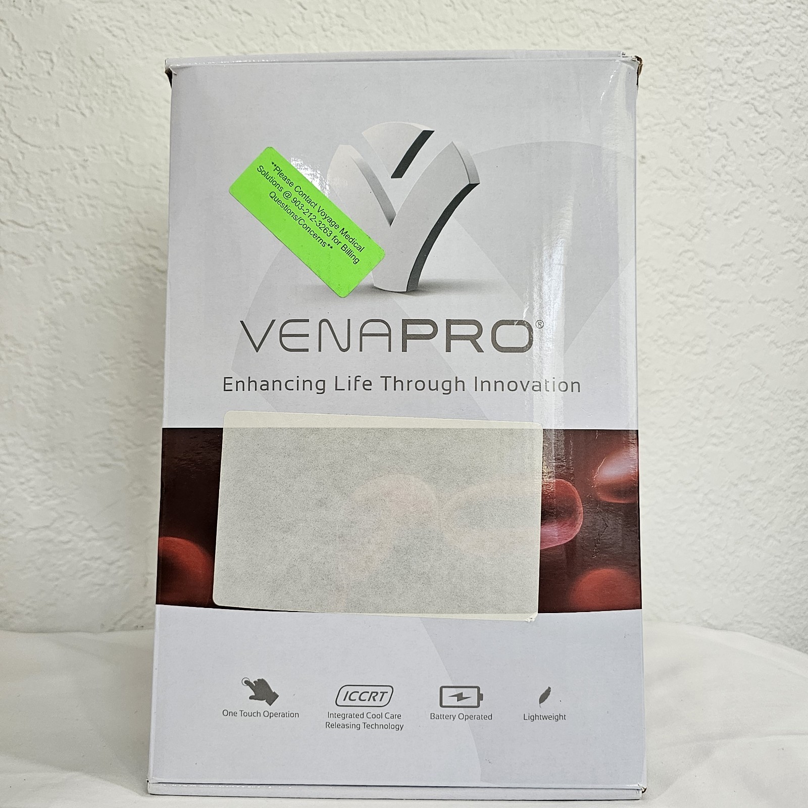VenaPRO Portable Vascular 2 Legs Compression Cuff Blood Flow Therapy Open Box