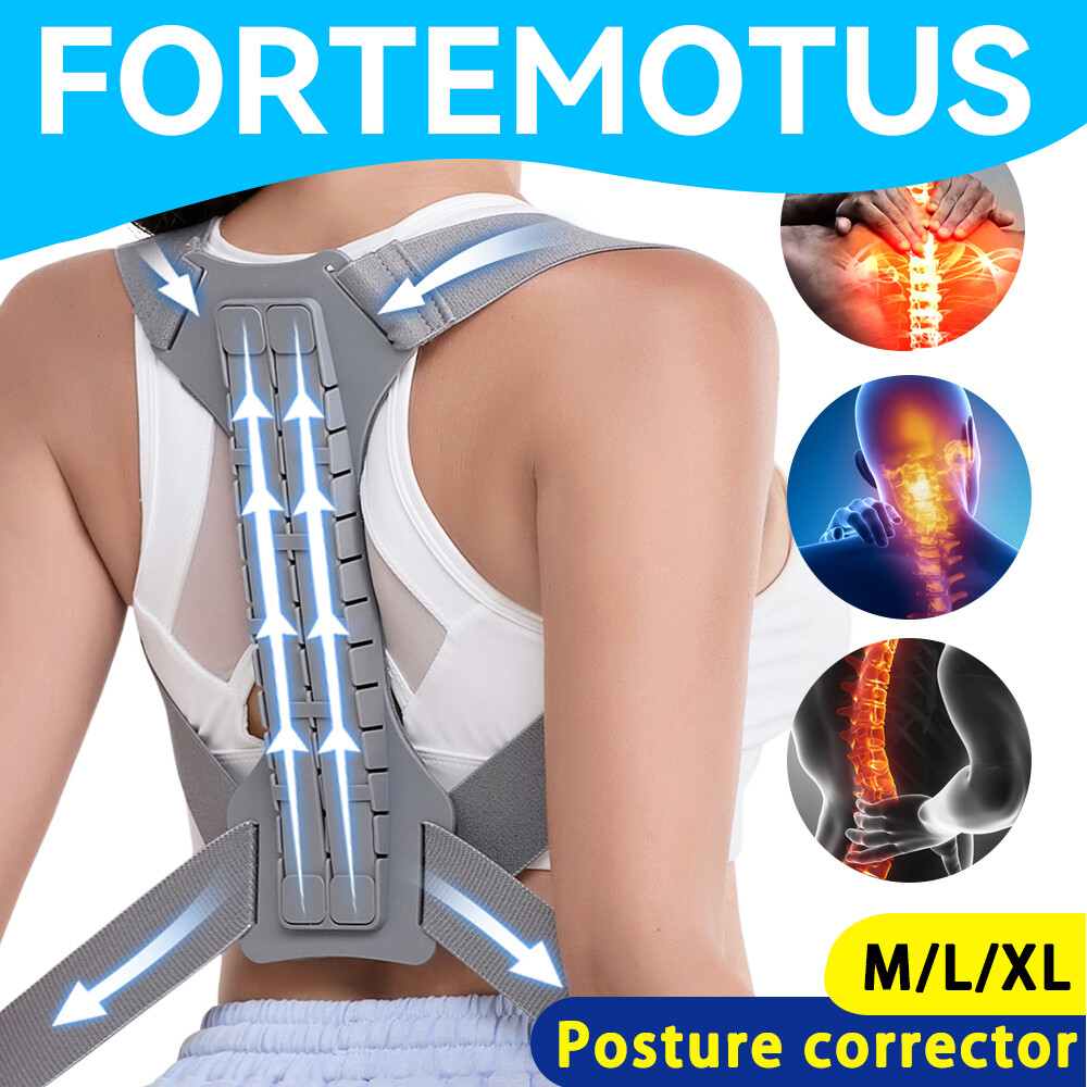 Posture Corrector Adjustable Back Brace Support for Lower Back Pain Fortemotus